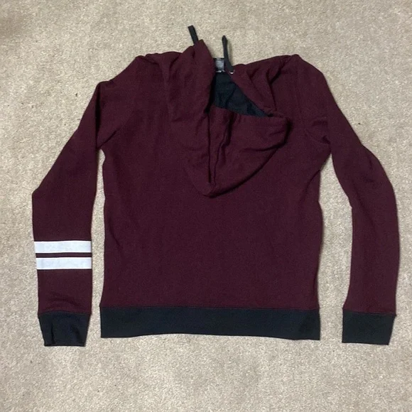 Rosio Burgundy Full Zip Sweatshirt Size 1XL & 2XL - Picture 3 of 3